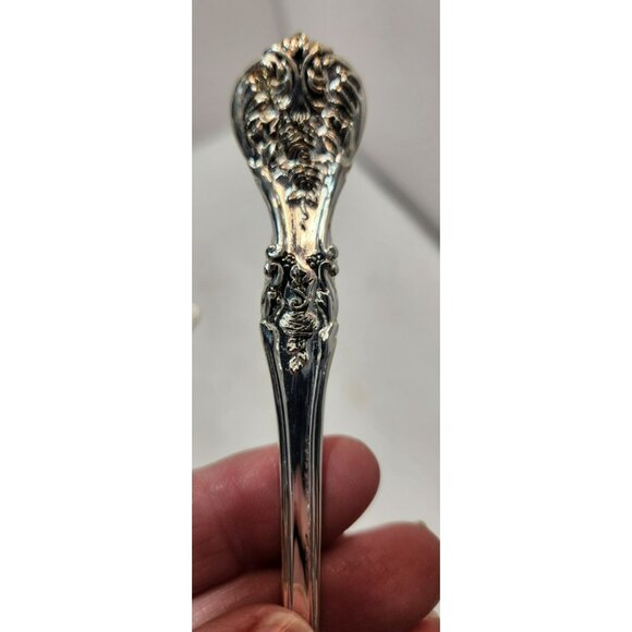 Vintage F B Rogers Silverplate French Rose Iced Tea Spoons 7 3/4" - Picture 9 of 12